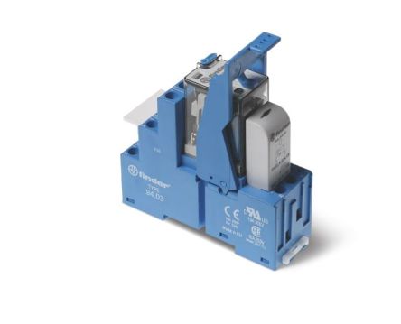 Finder 58 Series Interface Relay, DIN Rail Mount, 230V Coil, 3PDT, 3-Pole, 10A Load [58.33.8.230.0060SMA]; 494-888