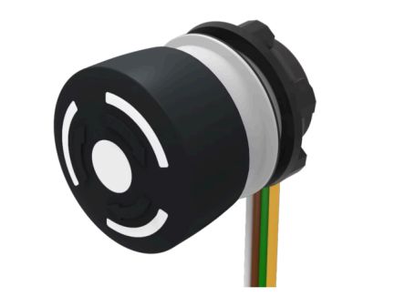 EAO 84-6330 Series Maintained Emergency Stop Push Button, Panel Mount, 22.3mm Cutout, SPST, IP65, IP66, IP67 [84-6330.0040]; 495-980