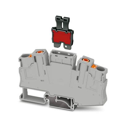 Phoenix Contact 1326583 PT 6-T P/P HV GY/BK Series Black, Grey, 6mm², 2-Level, Push In Termination [1326583]; 496-001
