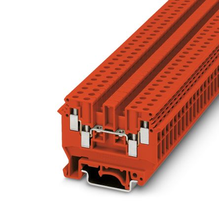 Phoenix Contact 3048658 UDK 4 RD Series Red, 4mm², 1-Level, Screw Termination [3048658]; 496-002