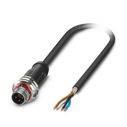 Phoenix Contact Straight Male M12 to Sensor Actuator Cable, 10m [1476851]; 496-031