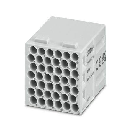 Phoenix Contact Heavy Duty Power Connector Insert, 10A, PIN, HC-M-42 Series, 42 Contacts [1450698]; 496-074