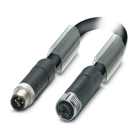 Phoenix Contact SAC Power 6 x 1.5 mm² 4 Core Power Cable, Black, Grey Polyurethane PUR, 20m [1411366]; 496-102
