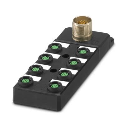 Phoenix Contact SACB Series Distribution Unit, M12, 5 way, 8 port [1491749]; 496-437
