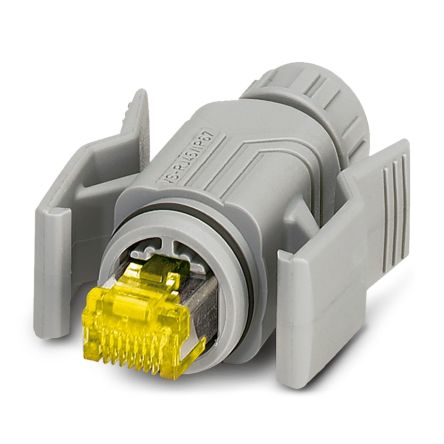 Phoenix Contact CUC-V06 Series Male RJ45 Connector, Plug-In, Cat6a Straight 1 Port 2 -Way [1414406]; 496-554