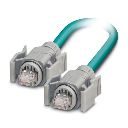Phoenix ContactVS-IP67-IP67-94C-LI/10, 10m Cat5, Blue RJ45 to Male RJ45 Male, Shielded Shielded, Terminated [1413146]; 496-788