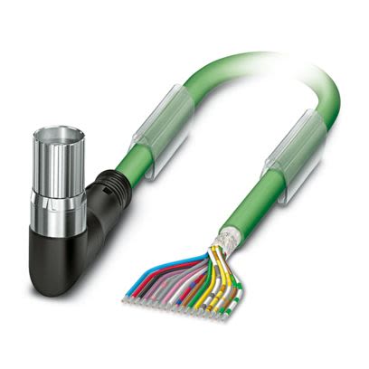 Phoenix Contact K-17 Power Power Cable, Green, 10m [1619288]; 496-819