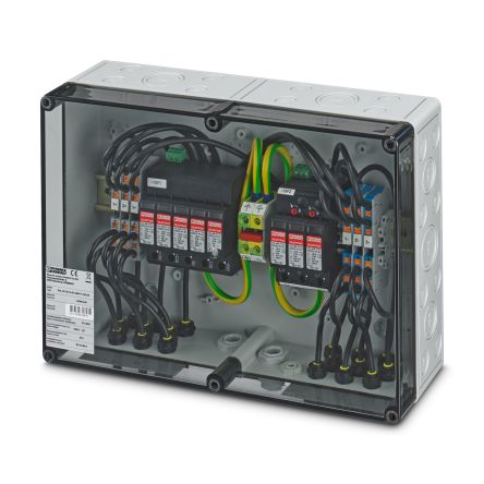 Phoenix Contact 1478 Series Metallic Silver Polycarbonate Junction Box, IP65, 361 x 254 x 111mm [1478915]; 496-839
