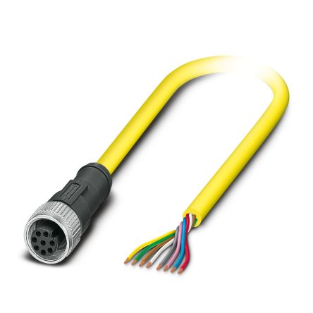 Phoenix Contact Straight Male 5 way M12 to Straight Male 5 way M12 Sensor Cable, 15m [1418058]; 496-888