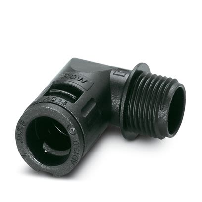 Phoenix Contact WP-GA Series Black PA 6 Cable Gland, M16 Thread, 10mm max., IP66, IP68 [3240925]; 496-930