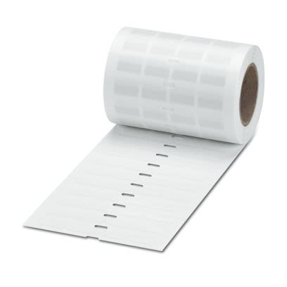 Phoenix Contact 830 White Label Roll, 20mm Width, 7mm Height, 4000Per Roll Qty [0830567]; 497-175