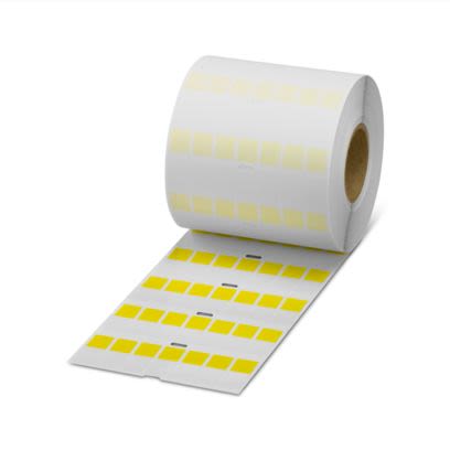Phoenix Contact 830 Yellow Label Roll, 12.7mm Width, 31.75mm Height, 7000Per Roll Qty [0830674]; 497-176
