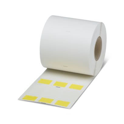 Phoenix Contact WML HF Adhesive Cable Label, Yellow, Pre-printed "Unlabeled", 6.1 → 14.2mm Cable, for [0830819]; 497-179