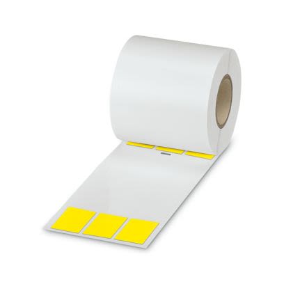Phoenix Contact 830 Yellow Label Roll, 25.4mm Width, 152.4mm Height, 500Per Roll Qty [0830823]; 497-180
