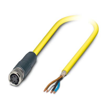 Phoenix Contact Free Ends to Straight Female 4 way M8 Sensor Actuator Cable, 10m [1406016]; 497-190