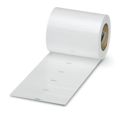 Phoenix Contact EMT White Label Roll, 50mm Width, 26mm Height, 500Per Roll Qty [0800052]; 497-226