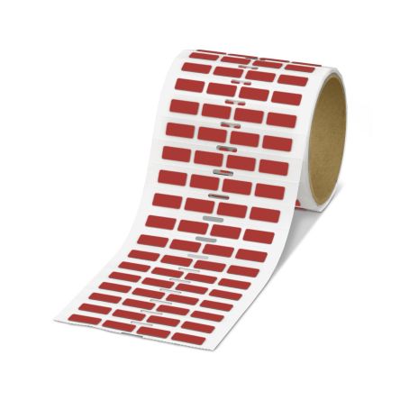 Phoenix Contact EMLP Red Label Roll, 20mm Width, 8mm Height, 500Per Roll Qty [1096319]; 497-298