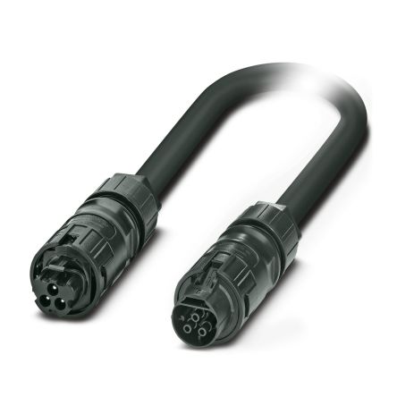 Phoenix Contact Straight Female 3 way Straight Male 3 way Cable, 5m [1150693]; 497-318