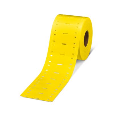 Phoenix Contact WMTB HF Cable Tie Cable Marker, Yellow, Pre-printed "Unlabeled", for Conductors And Cables, 0830412 [0830412]; 497-392