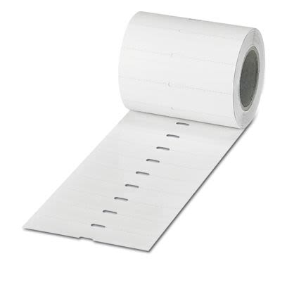 Phoenix Contact 801 White Label Roll, 25.4mm Width, 12.7mm Height, 2500Per Roll Qty [0801841]; 497-433