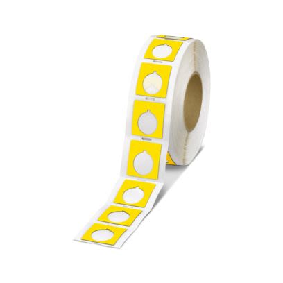 Phoenix Contact 801 Yellow Label Roll, 46mm Width, 46mm Height, 500Per Roll Qty [0801857]; 497-434