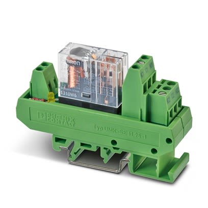 Phoenix Contact UMK Series Relay Module, DIN Rail Mount, 24V Coil, DPDT, 2-Pole [5520569]; 497-470