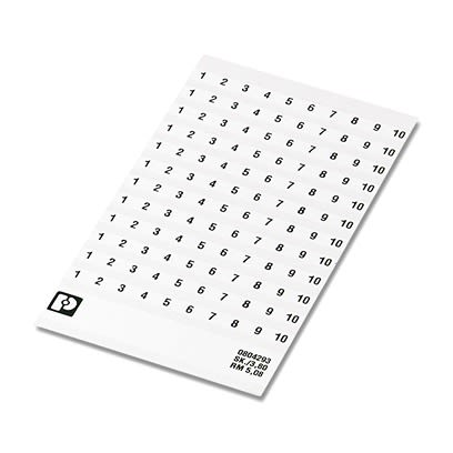 Phoenix Contact, SK Labeled Terminal Marker for use with  for use with Terminal Blocks [8199989]; 497-473
