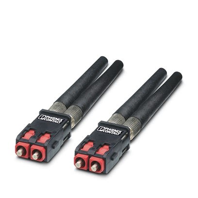 Phoenix Contact, PSM, SCRJ Single Mode Duplex Fibre Optic Connector, PCF 200/230μm Fibre Size, 2dB Insertion Loss [2313070]; 497-475