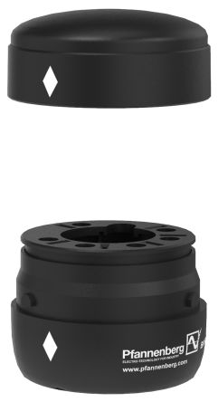 Pfannenberg 28250010000 Series Clear Continuous lighting Effect Signal Tower for Use with Everywhere Where Machine [28250010000]; 497-554