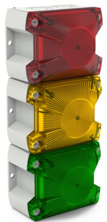 Pfannenberg 21514813055 Series Green, Red, Yellow Signal Tower, 2 Lights, 120 V dc, Base-mounted [21514813055]; 497-587