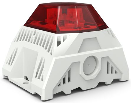 Pfannenberg 23383635055 Series Red Sounder Beacon, 24 V dc, IP66, Side Mounted, 105dB at 1 Metre [23383635055]; 497-614