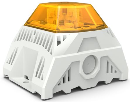 Pfannenberg 23383635055 Series Yellow Sounder Beacon, 24 V dc, IP66, Side Mounted, 105dB at 1 Metre [23383633055]; 497-618