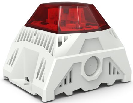 Pfannenberg 23383635055 Series Red Sounder Beacon, 115 → 230 V ac, IP66, Side Mounted, 105dB at 1 Metre [23383645055]; 497-620