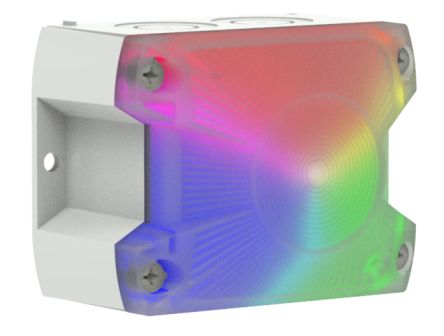 Pfannenberg 21513648055 Series Blue, Green, Red Blinking, Continuous Beacon, 115 → 230 V ac, Panel Mounted, LED [21513648055]; 497-641