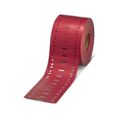 Phoenix Contact WMTB HF Cable Tie Cable Marker, Red, Pre-printed "Unlabeled", 6 → 136mm Cable, for Conductors [0803315]; 497-661