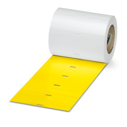 Phoenix Contact EMT Yellow Label Roll, 50mm Width, 26mm Height, 500Per Roll Qty [0800054]; 497-761