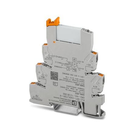 Phoenix Contact PLC-RPT Series Relay Module, DIN Rail Mount, 24V dc Coil, 6A Load [1328360]; 497-812