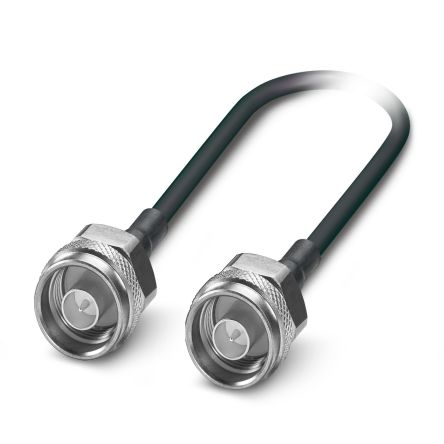 Phoenix Contact NBC-COX-CNM/0.5-M/COX-CNM Series Male Coax Plug to Male Coax Plug, 500mm, SMA Coaxial, Terminated50 Ω [1340122]; 497-829