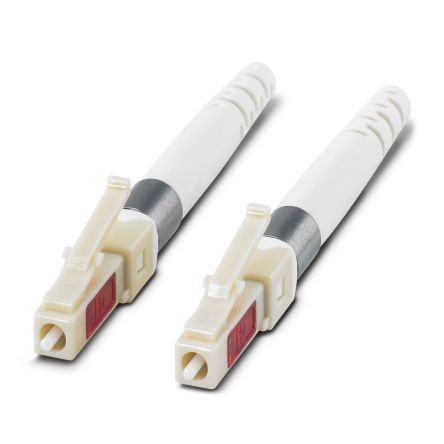 Phoenix Contact, FOC, LC Multimode Duplex Fibre Optic Connector 50/125μm Fibre Size, 0.5dB Insertion Loss [1089521]; 497-837