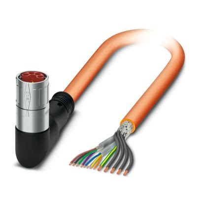 Phoenix Contact 1622234 Armoured 2.5 mm² 4+4+4+PE Core Power Cable, Orange, 5m [1622234]; 497-938