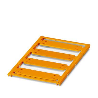 Phoenix Contact UC-WMTB Cable Binder Cable Marker, Orange, Pre-printed "Unlabeled", 7mm Cable, for Conductor And Cable, [0828378]; 499-191