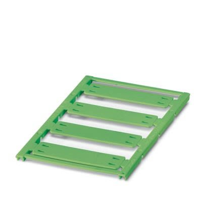 Phoenix Contact UC-WMTB Cable Binder Cable Marker, Green, Pre-printed "Unlabeled", 7mm Cable, for Conductor And Cable, [0828382]; 499-192