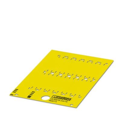 Phoenix Contact US-WMTB Cable Binder Cable Marker, Yellow, Pre-printed "Unlabeled", 13mm Cable, for Conductor And [0828960]; 499-204