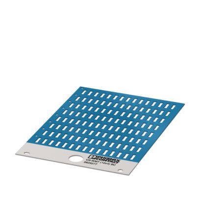 Phoenix Contact US-WMT Cable Binder Cable Marker, Blue, Pre-printed "Unlabeled", 0.6 → 7mm Cable, for Conductor [0829277]; 499-207