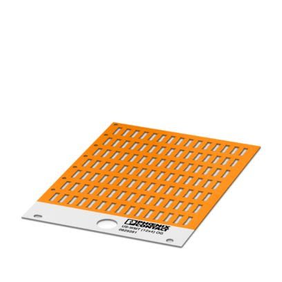 Phoenix Contact US-WMT Cable Binder Cable Marker, Orange, Pre-printed "Unlabeled", 0.6 → 10mm Cable, for [0829281]; 499-208