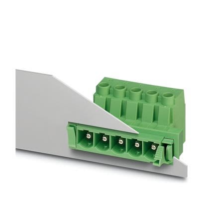 Phoenix Contact, 10.16mm Pitch, DFK, 3 Way, , Pluggable Terminal Block, Feed Through Plug, Screw, Screw Termination, [1703386]; 499-210