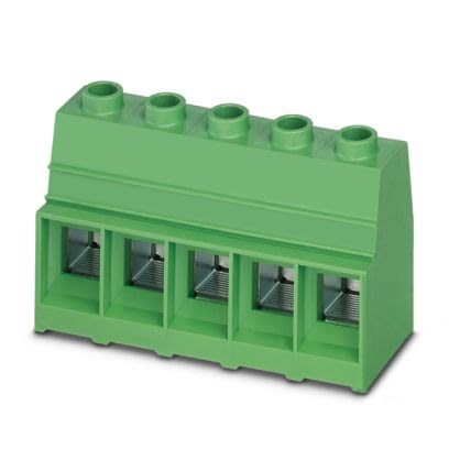 Phoenix Contact MKDSP Series PCB Terminal Block, 5-Contact, 17.5mm Pitch, Wave Soldering, 1-Row, Screw-In Termination [1856155]; 499-269