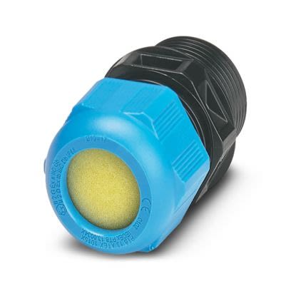 Phoenix Contact G-ESIS Series Black/Blue Polyamide Cable Gland, M16 x 1.5 Thread, 4.5mm min., 9mm max., IP66, IP68 [1415116]; 499-332