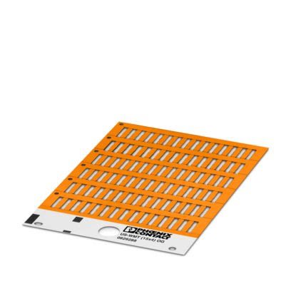 Phoenix Contact US-WMT Cable Binder Cable Marker, Orange, Pre-printed "Unlabeled", 0.6 → 50mm Cable, for [0829288]; 499-359