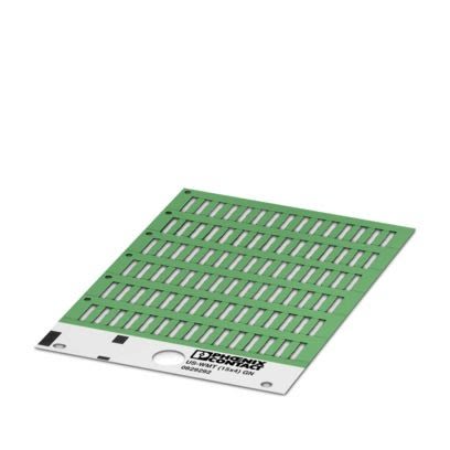 Phoenix Contact US-WMT Cable Binder Cable Marker, Green, Pre-printed "Unlabeled", 0.6 → 50mm Cable, for [0829292]; 499-360